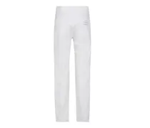 Cotton Straight-Leg Jeans — White