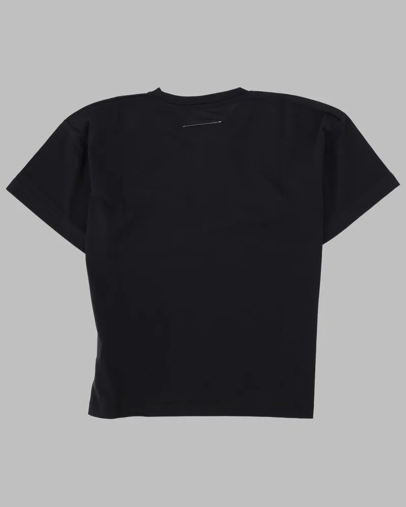 Maison Margiela Logo-Print Cotton T-Shirt — Black Black