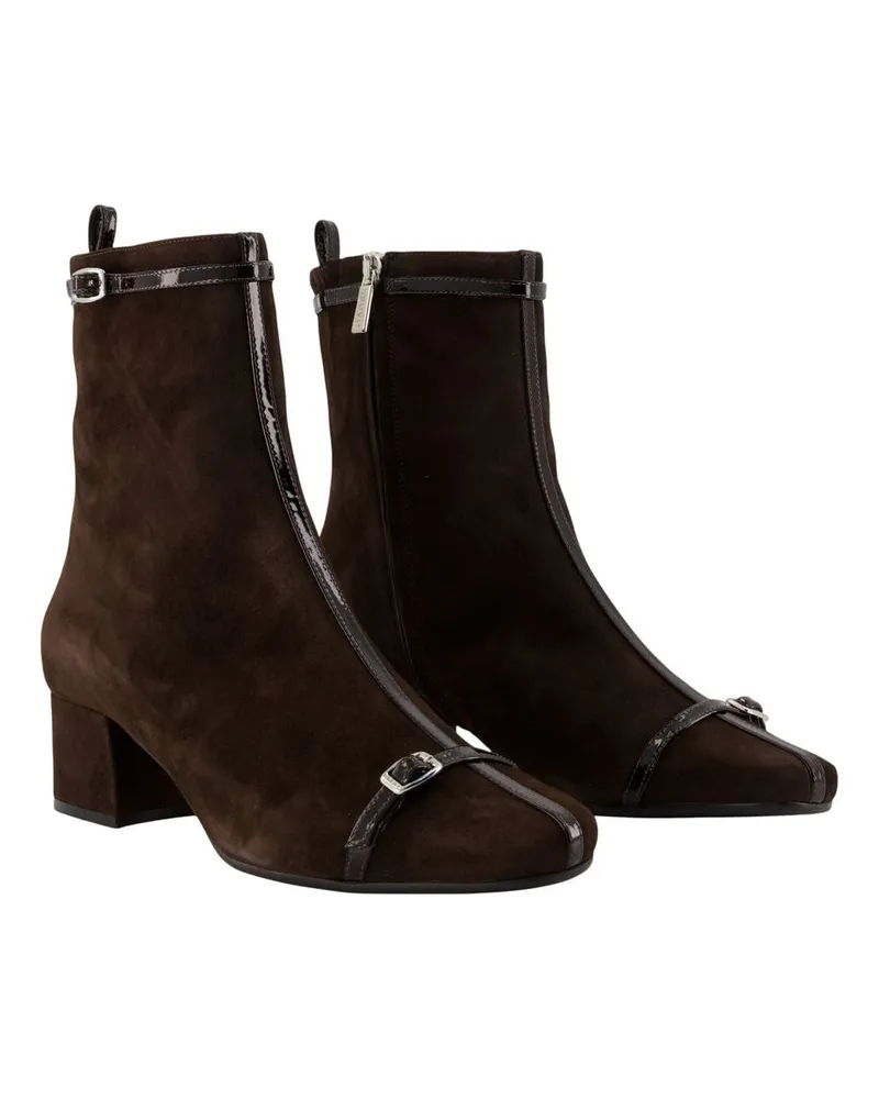 Carel Women's Start Ankle Boots -  Leather Brown Shoes Ankle-Boots Brown
