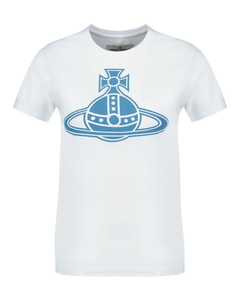 Vivienne Westwood Unisex Paris Orb Peru T Shirt -  Cotton White Concept-Store Ready-To-Wear White