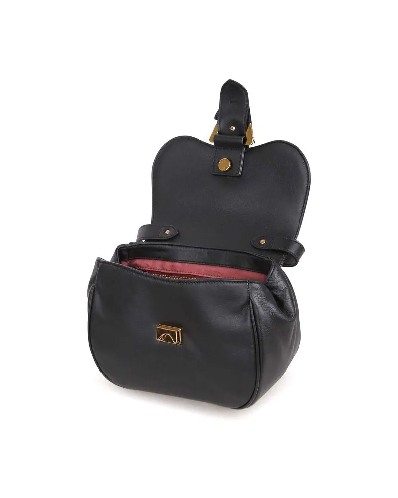 Coccinelle Women's Crossbody Bag Black Cow Leather Crossbody-bags Black