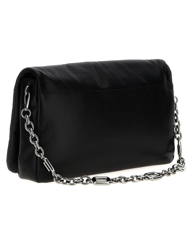 Roger Vivier Viv Choc Shoulder Bag — Black Black