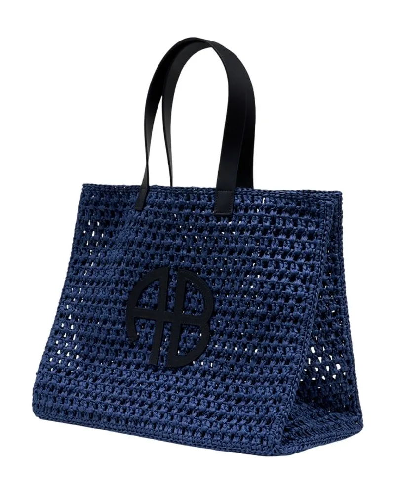 Anine Bing Women's Rio Large Tote Bag -  Synthetic Blue Totes-Shopping-Bags Blue