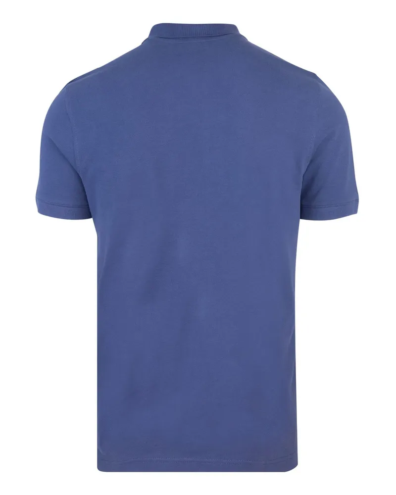 K-Way Men's Polo Amedee Piquet Blue Cotton Shirts T-shirts And Polos Blue