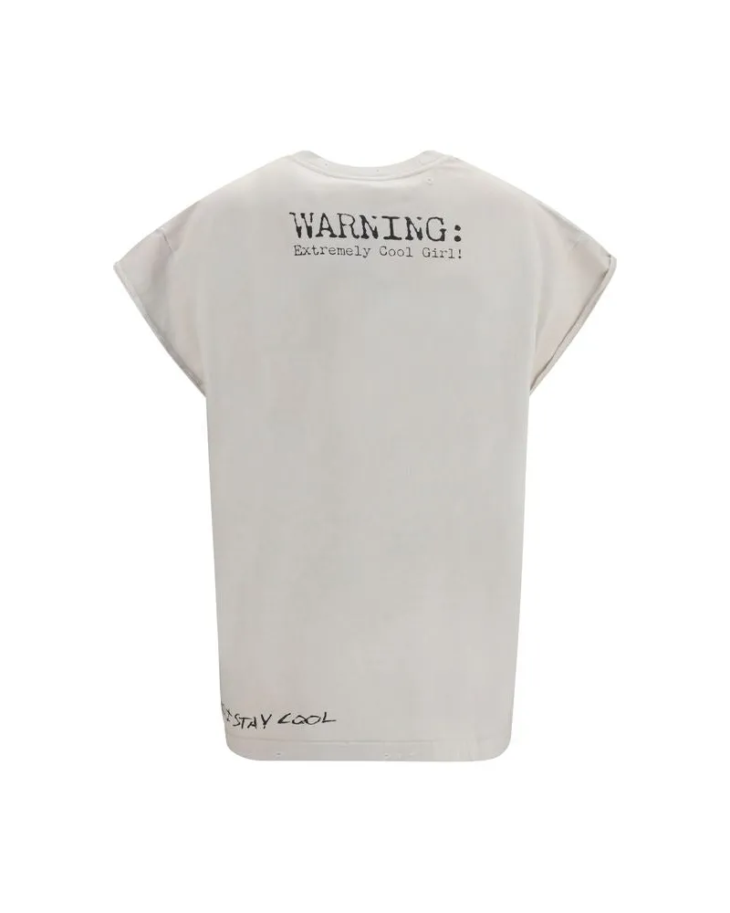 Dolce & Gabbana Women's Gray Cotton T-Shirt Gray