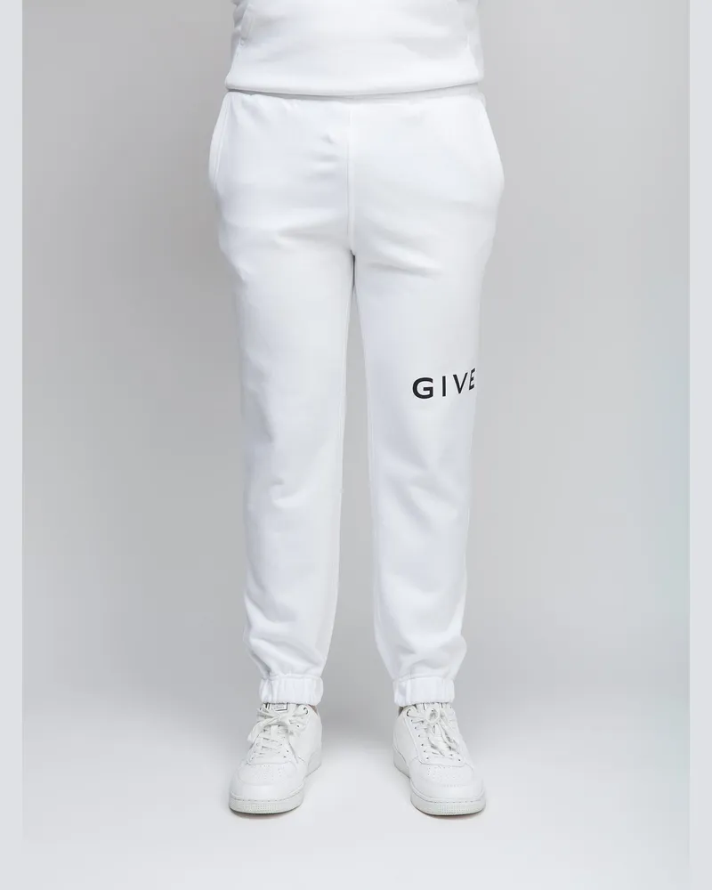 Givenchy Men's White Cotton Joggers (workout Pants White
