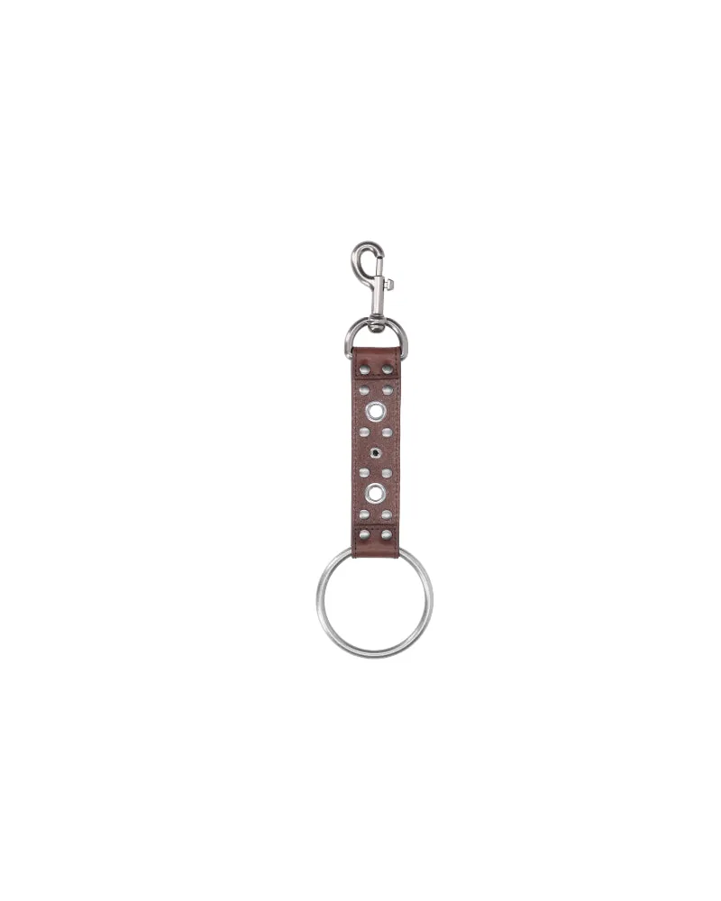 Martine Rose Men's Keychains Brown Leather Brown