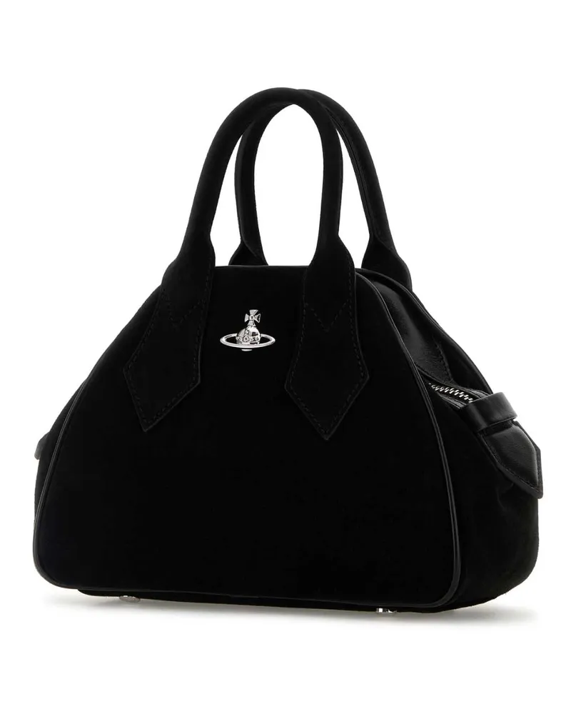 Vivienne Westwood Women's Black Suede Small Yasmine Handbag Borse A Mano Bag Black