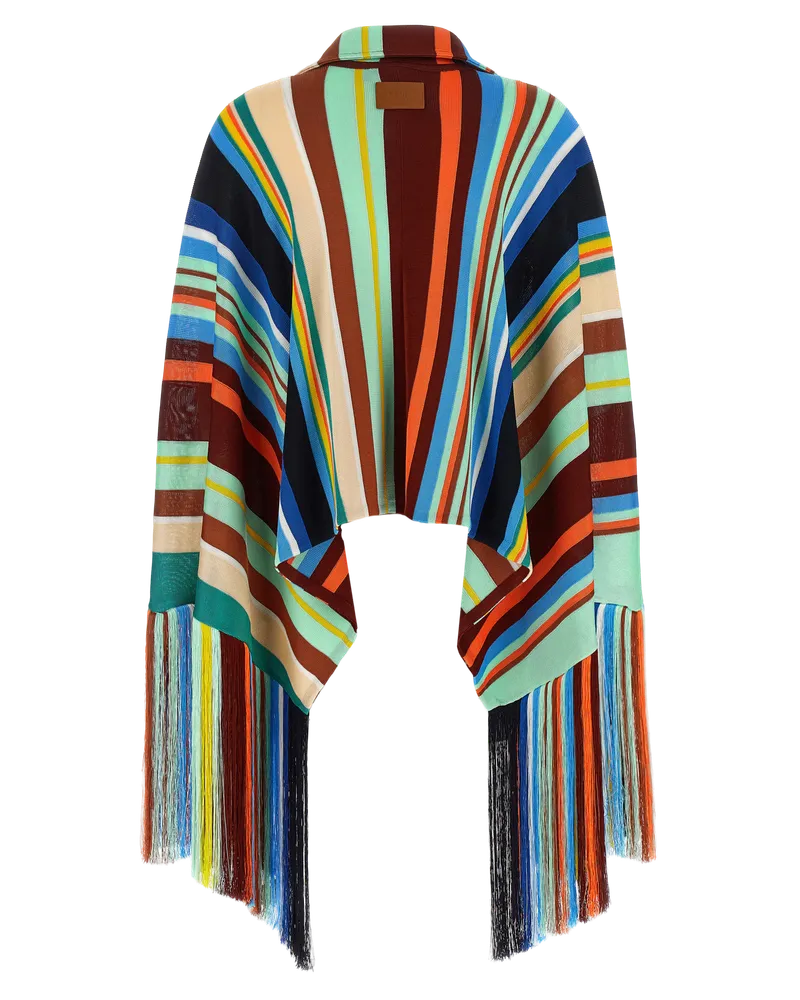 Fendi Women's Multicolor Viscose Coat Clothing Multicolor