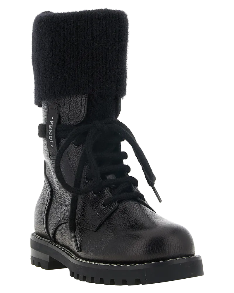 Fendi Commando Boot — Black Black