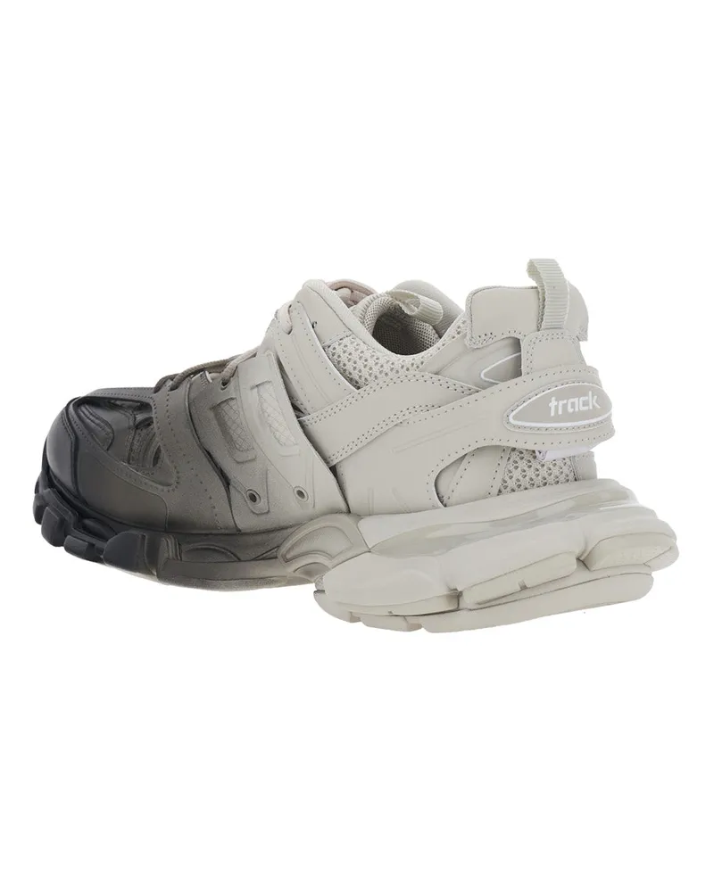 Balenciaga Men's Sneakers Track White-Black Polyurethane Trainers White/black White