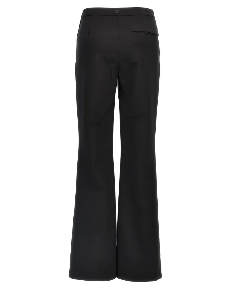 Courrèges Oblique Trousers — Black Black
