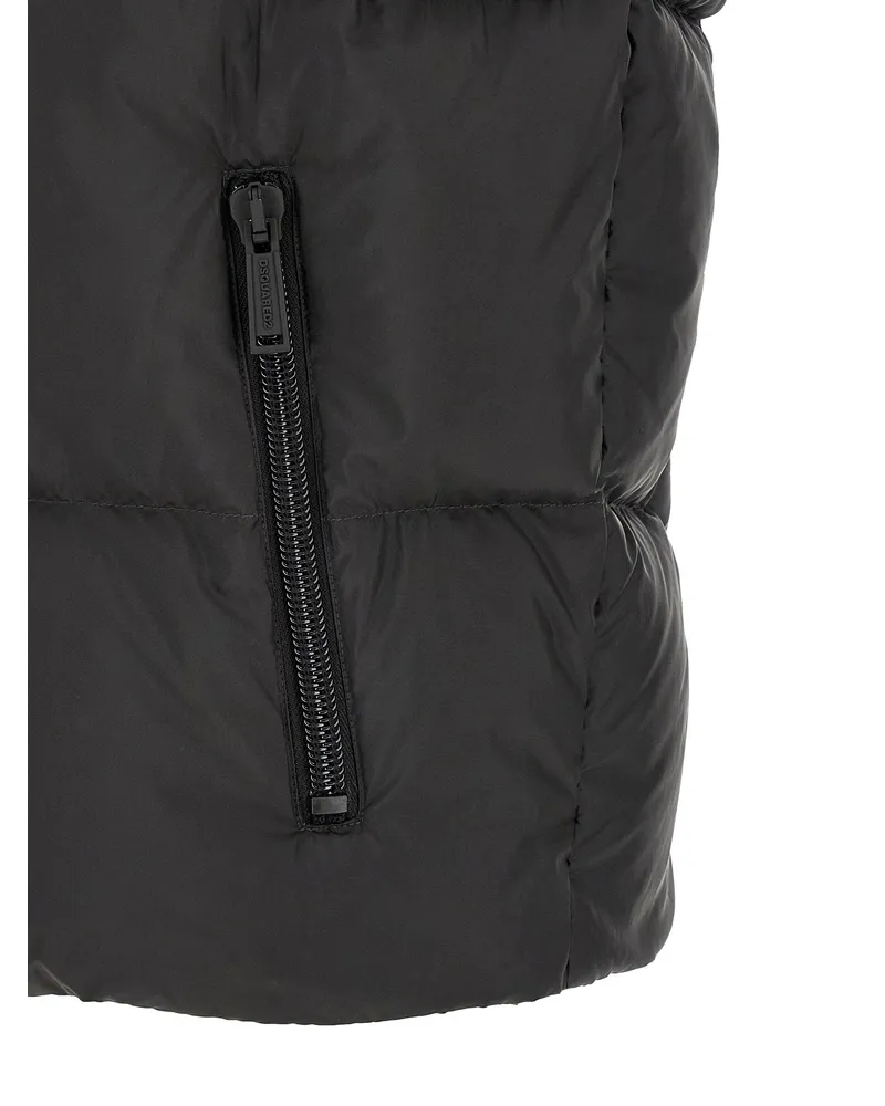 Dsquared2 Quilted Logo Vest — Black Black