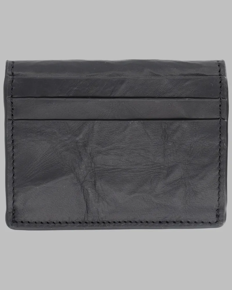 adidas Leather Card Holder Wallet — Black Black