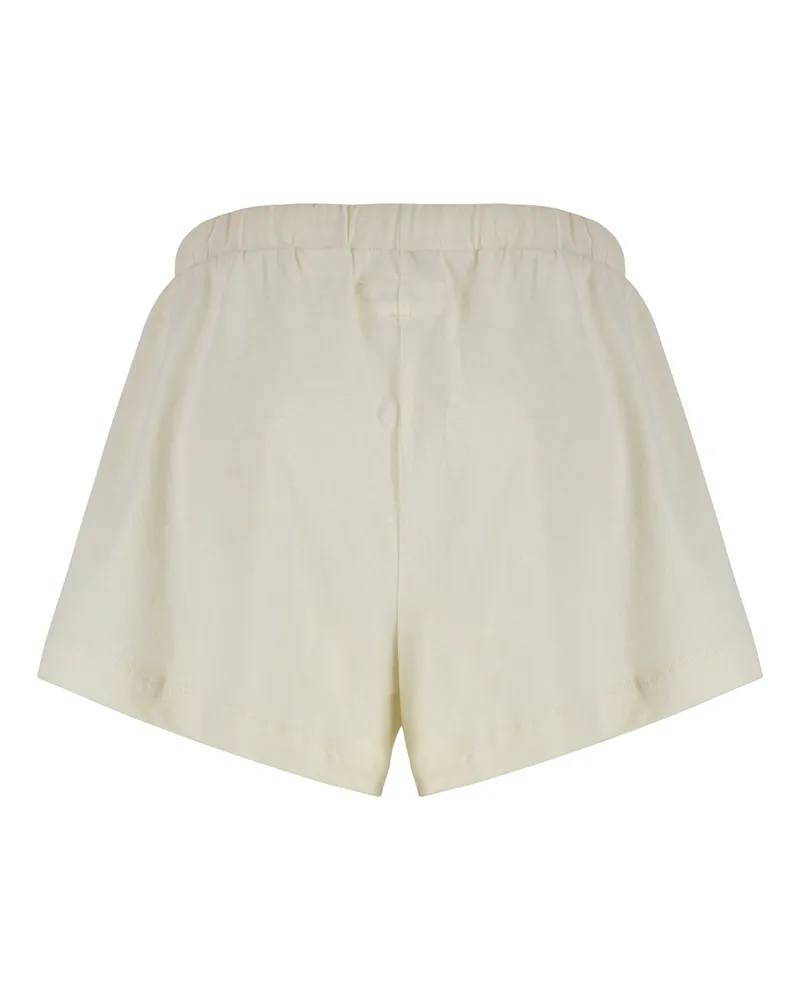 The Great Women's Cotton Shorts Panna Beige