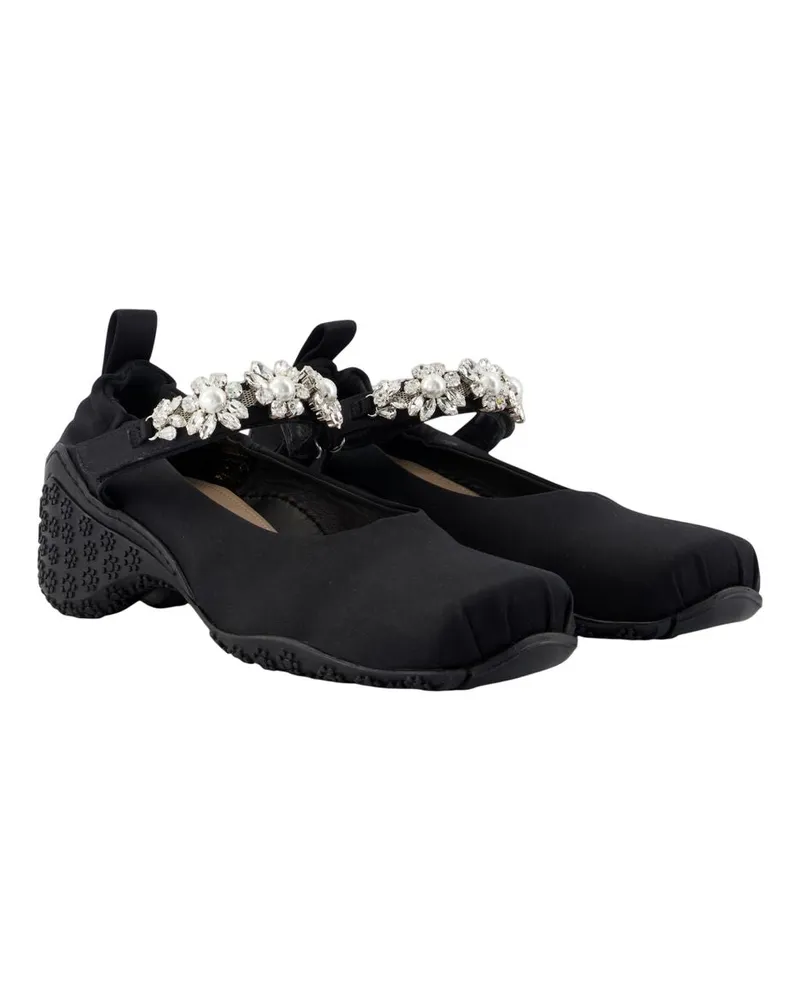 Simone Rocha Women's Ballet Turbo Sneakers -  Synthetic Black Shoes Black