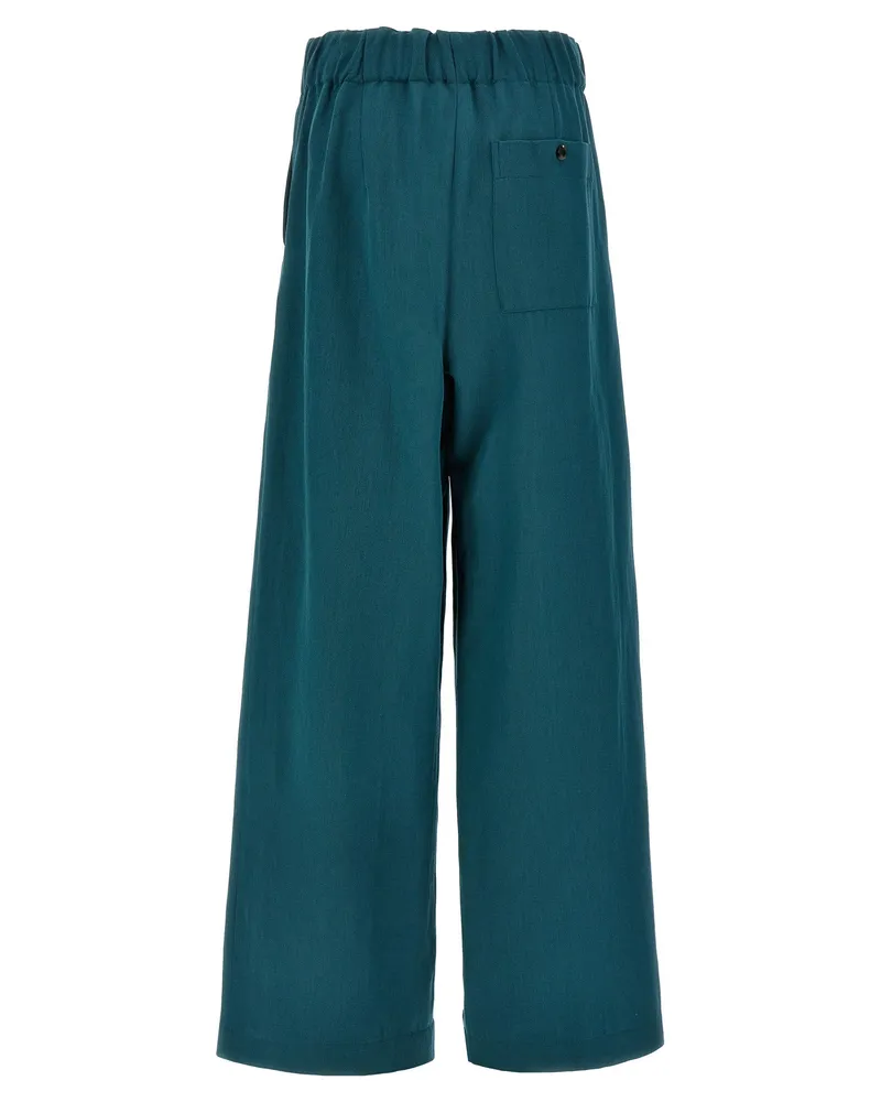 Dries van Noten Trousers — Teal Teal