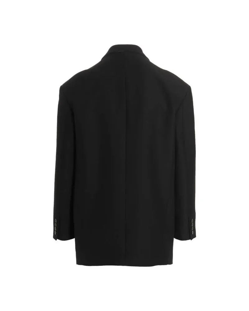 Valentino Garavani Men's Black Silk Blazer Clothing Black