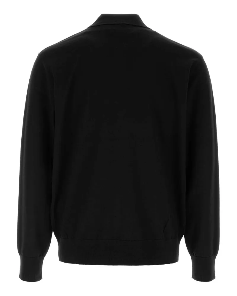 Dries van Noten Men Black Wool Muano Sweater Exterior: Merino Maglie Black