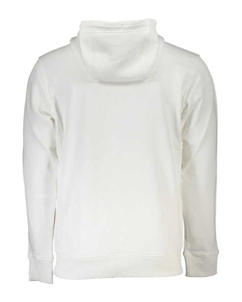 Tommy Hilfiger Logo-Embroidered Cotton Hoodie — White White
