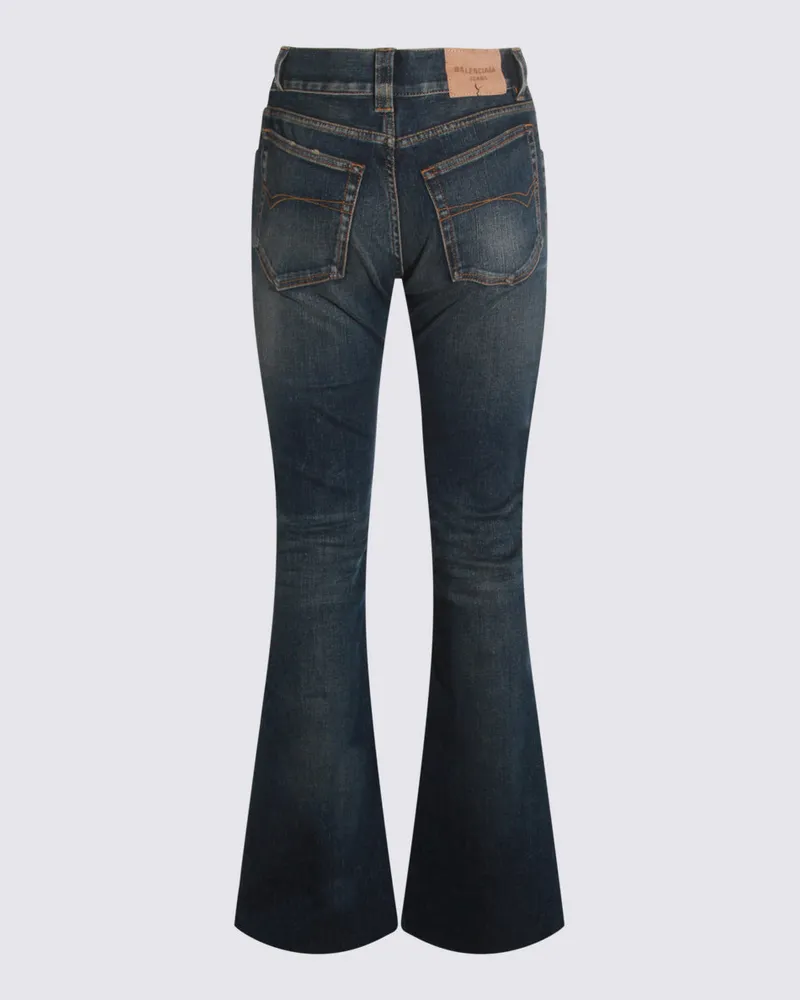 Balenciaga Women's Jeans Dark Blue _co Ea Navy