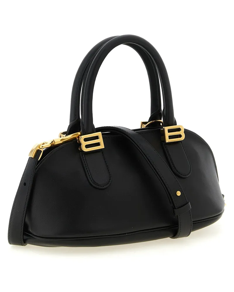 Balenciaga Women's Bolero Top Handle Bag Black Calfskin Leather Black