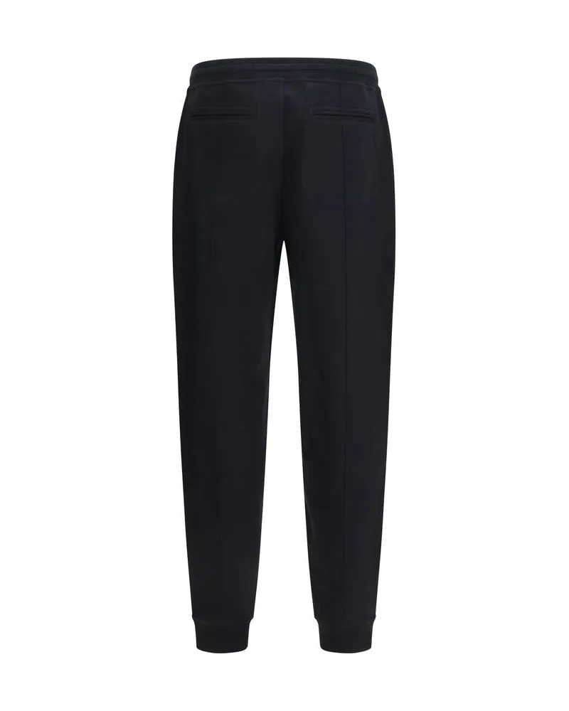 Brunello Cucinelli Men's Black Cotton Joggers (workout Pants Black