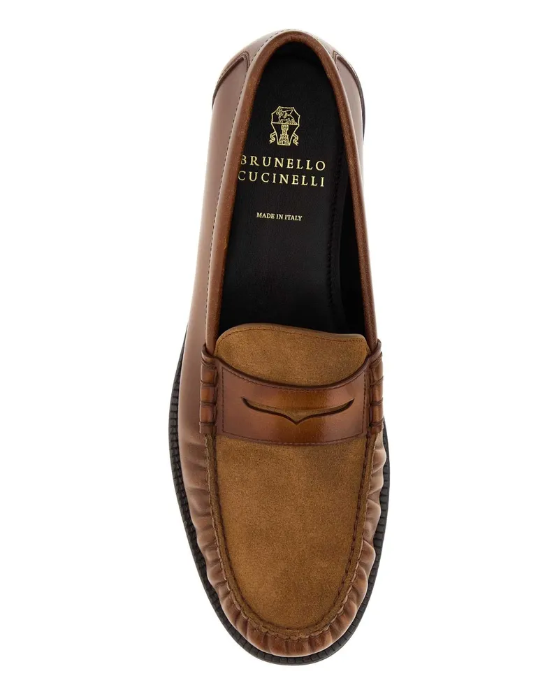 Brunello Cucinelli Ckc80 Mocassini Loafers Brown