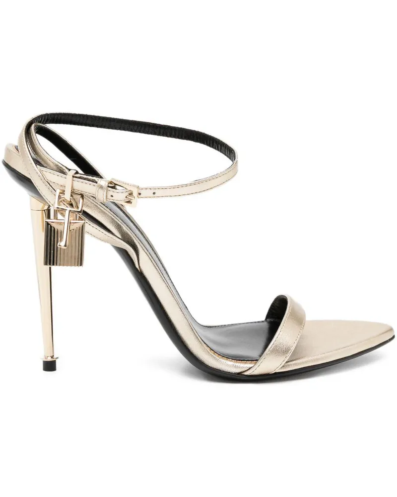 Tom Ford Women's Sandals Padlock Gold Lambskin Gold