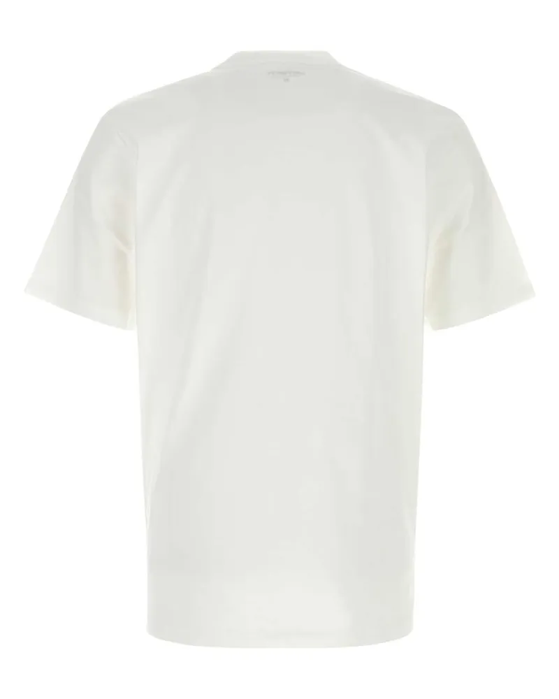 Carhartt WIP Logo-Embroidered Cotton T-Shirt — White White