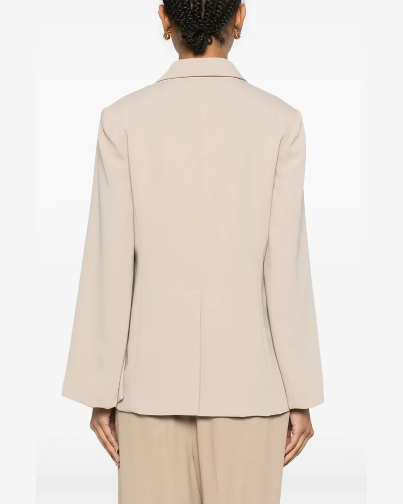 P.A.R.O.S.H. Single-Breasted Blazer — Beige Beige