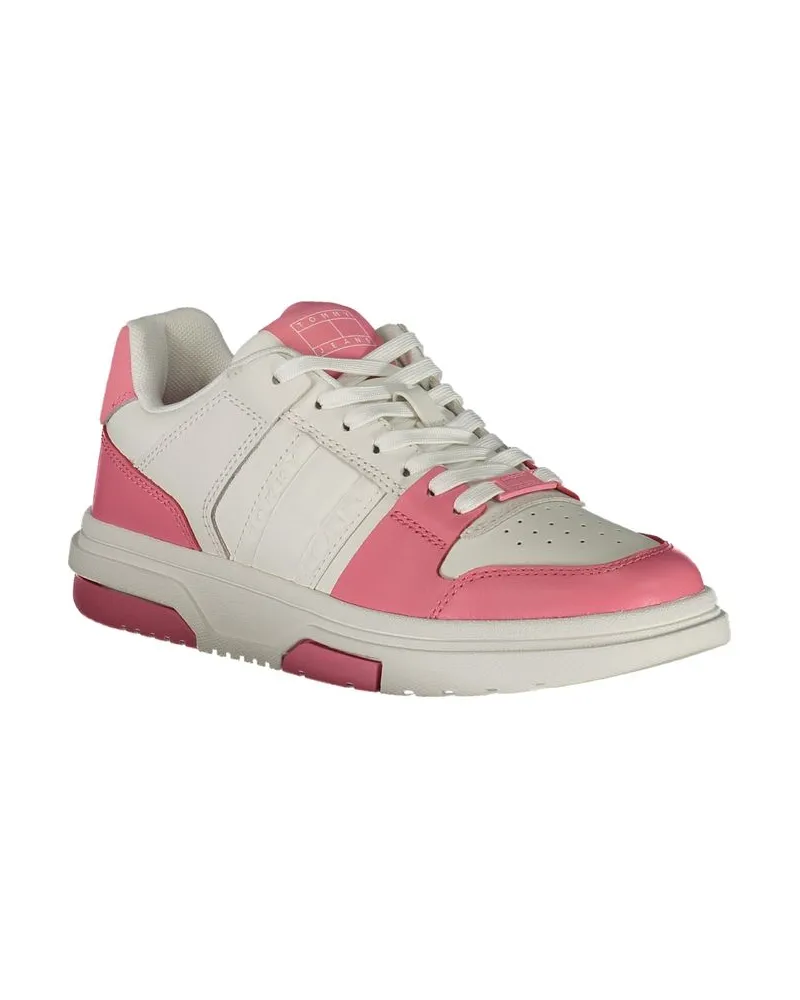 Tommy Hilfiger Colorblock Leather Sneaker — Pink Pink