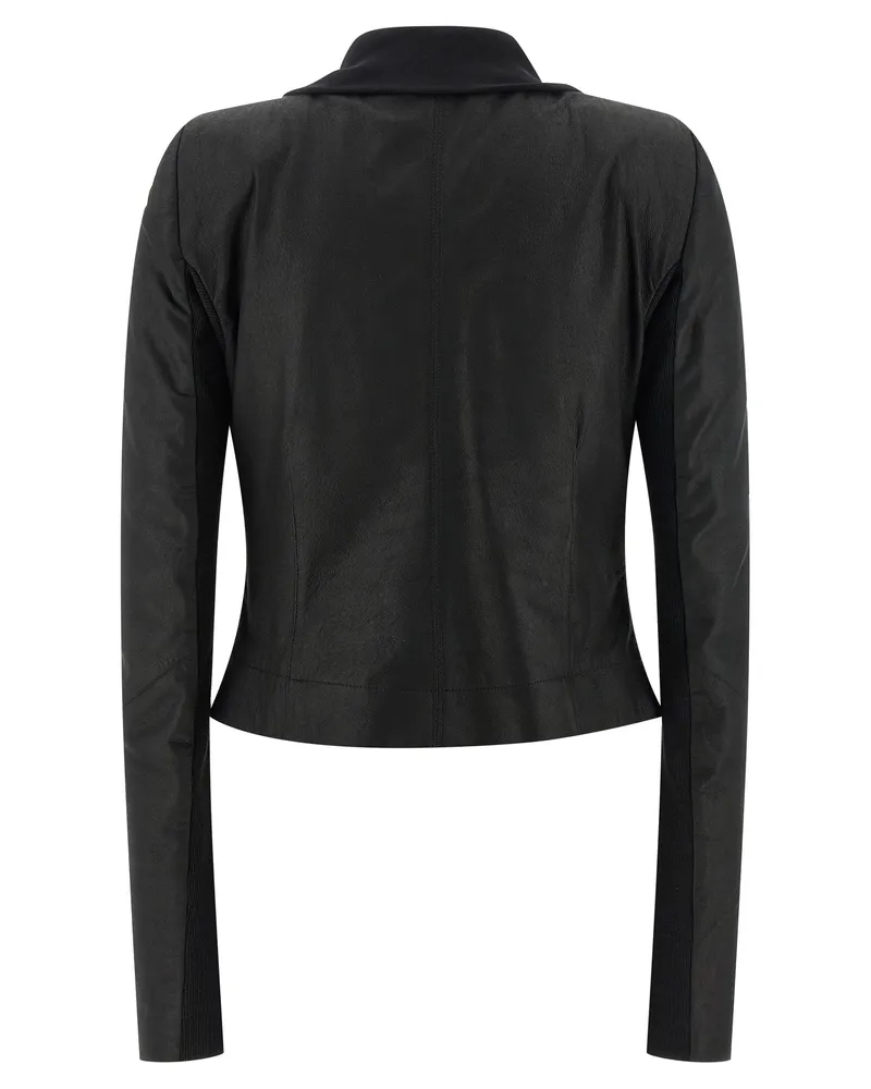 Rick Owens Women's Black Lamb Leather Jacket Clothing Black