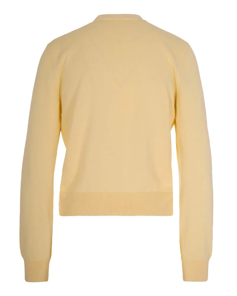 A.P.C. Women's Cardigan Light Yellow Cotton Cardigans Sweater Yellow