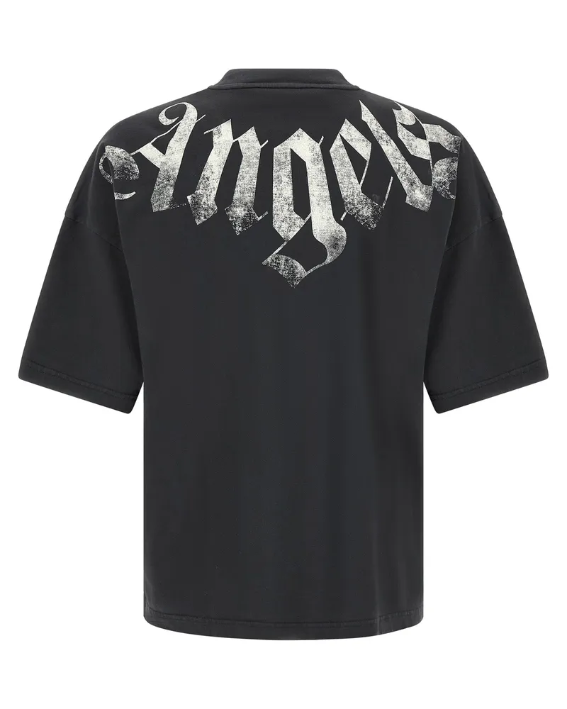 Palm Angels Men's Black Cotton T-Shirt Black
