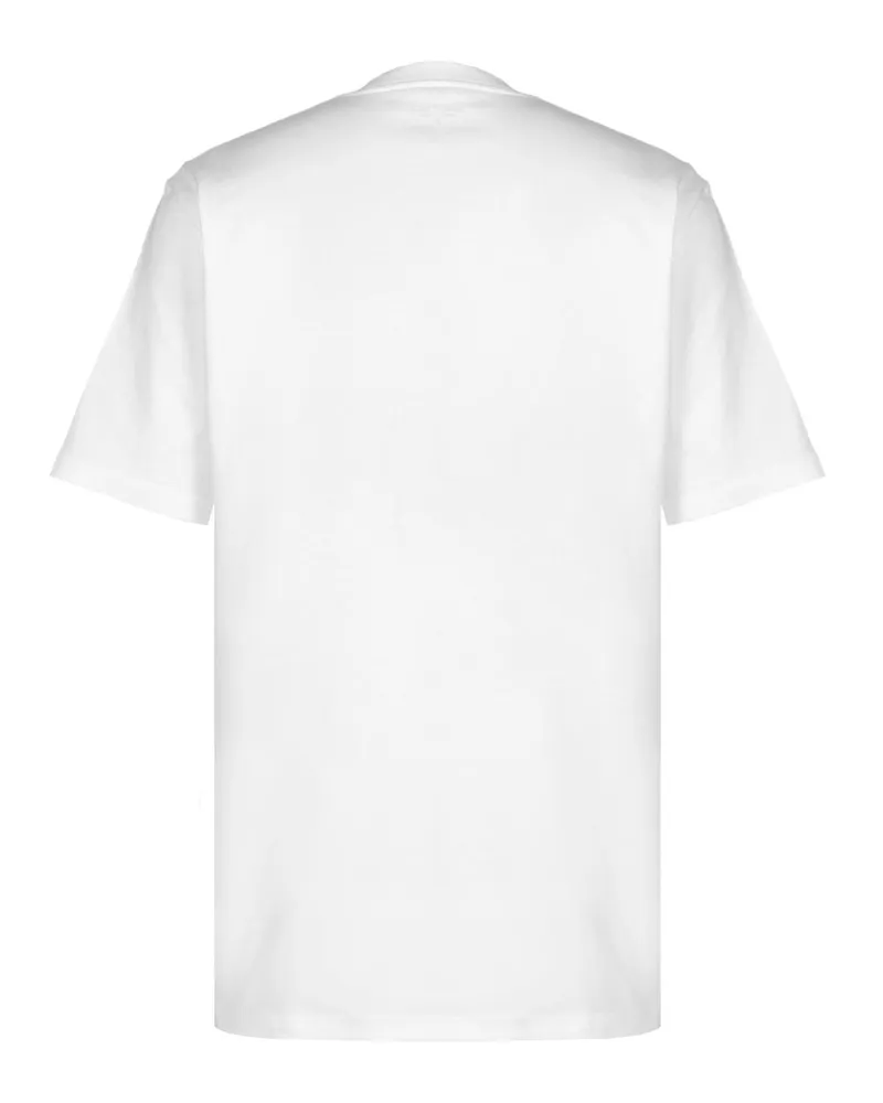 Carhartt WIP Men's T-Shirt Chase White Combed Cotton Single Jersey T-Shirts And Polos White