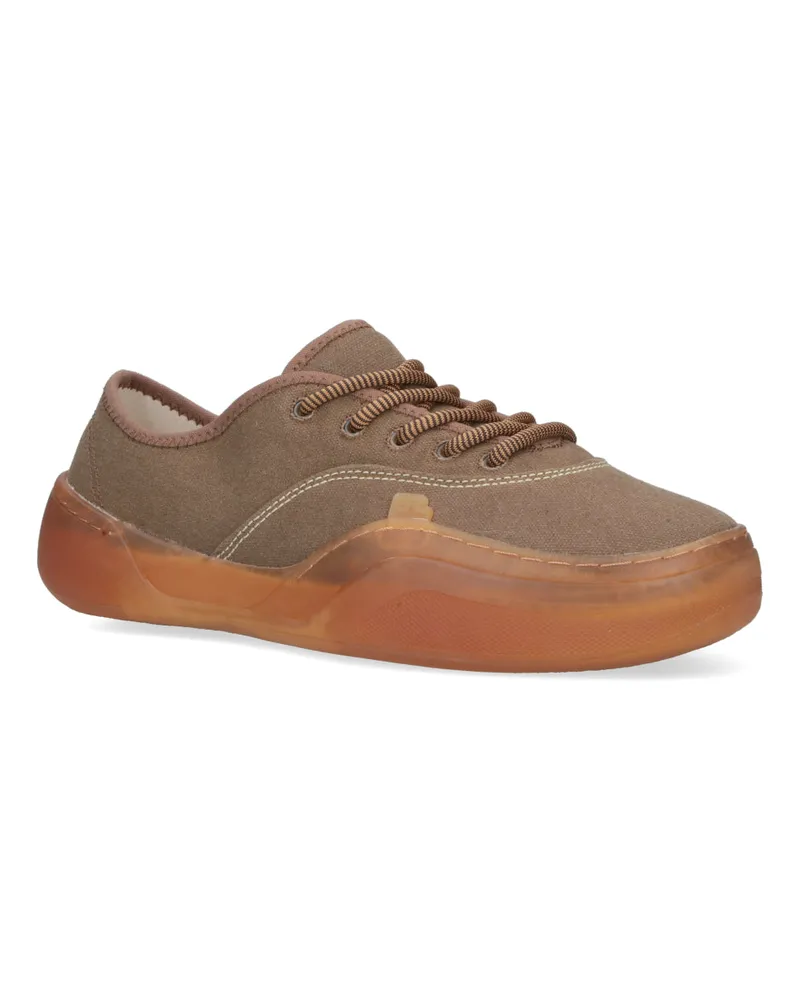 ERL Men's Sneakers Brown Cotton Brown