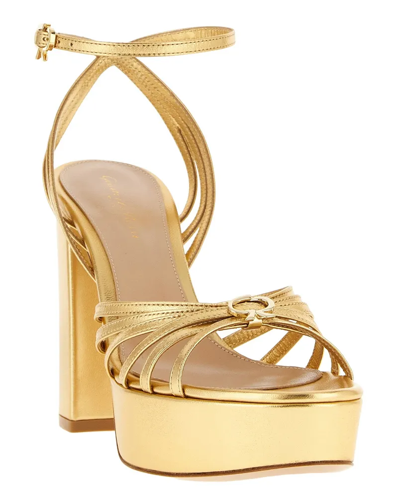 Gianvito Rossi Rita Sandal — Gold Gold