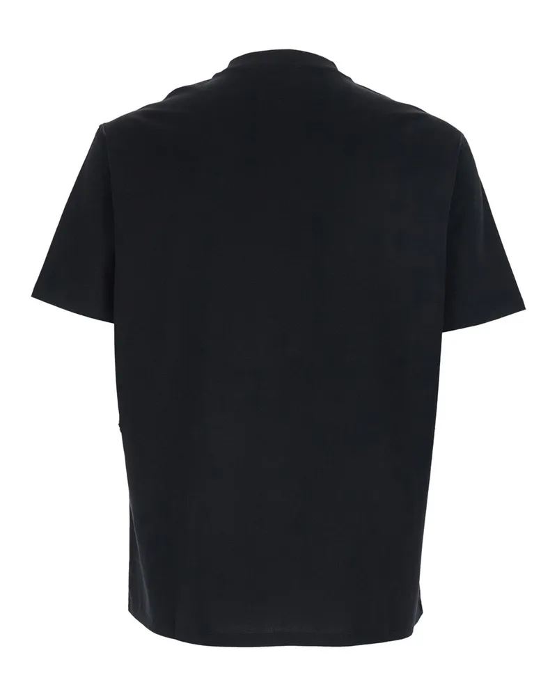 Emporio Armani Men's Crew Neck T-Shirt Black Cotton T-Shirts And Polos Black
