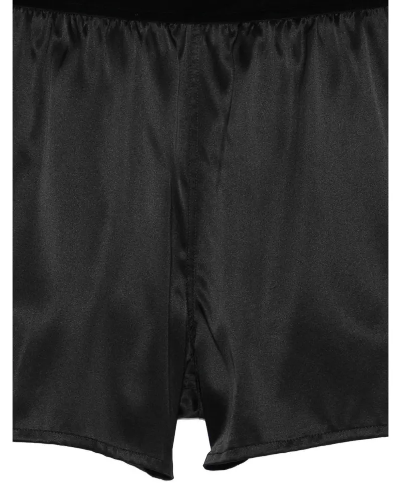 Tom Ford Silk Pajama Shorts — Black Black