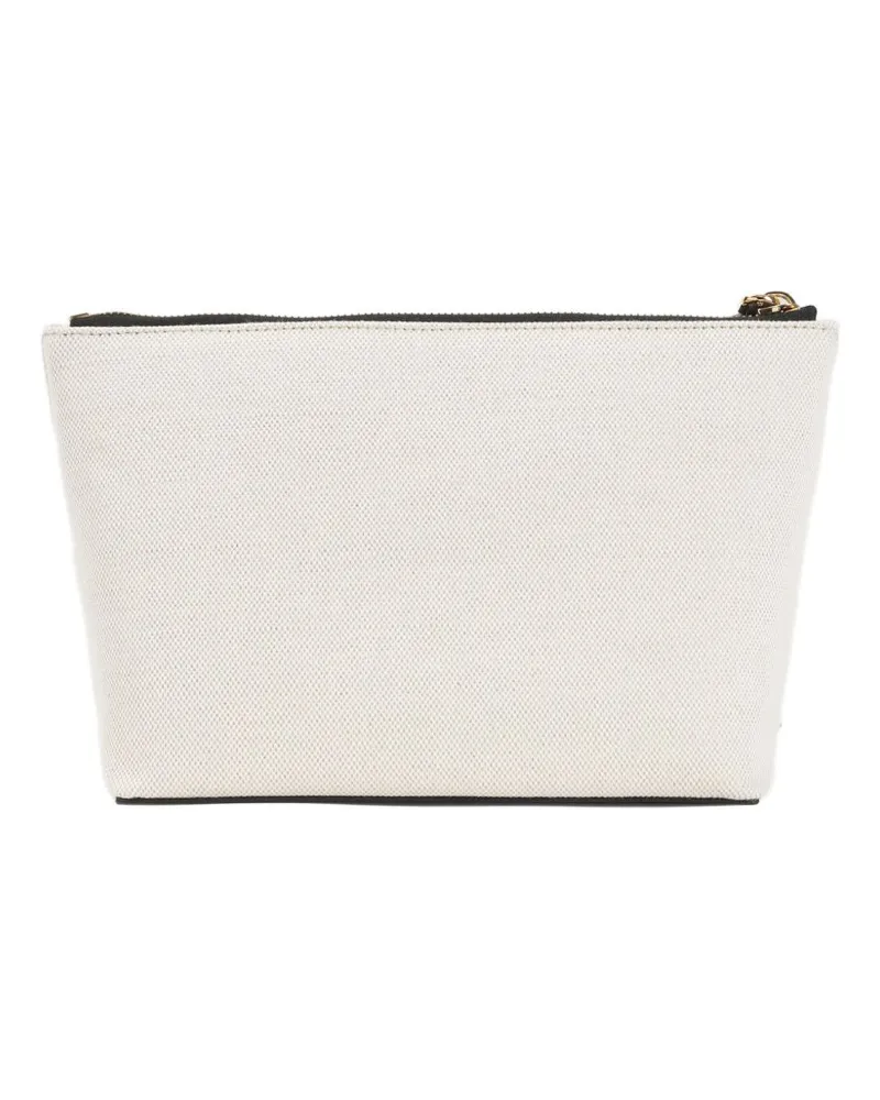 Givenchy Canvas with Bow Detail Pouch — Beige Beige