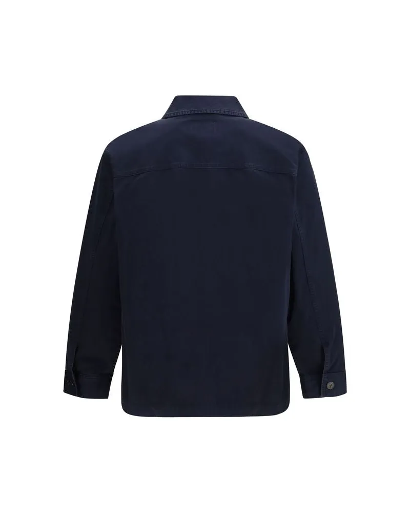 Saint Laurent Men's Blue Cotton Denim Jacket Clothing Navy