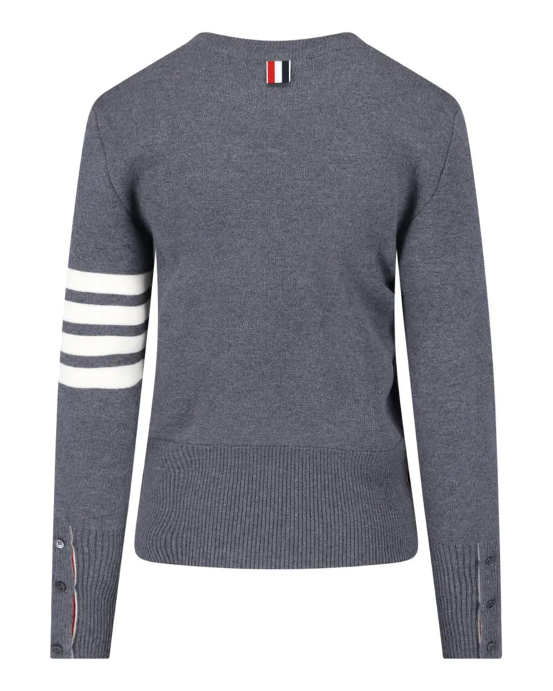 Thom Browne Women's Sweaters Grey Virgin Wool Gray