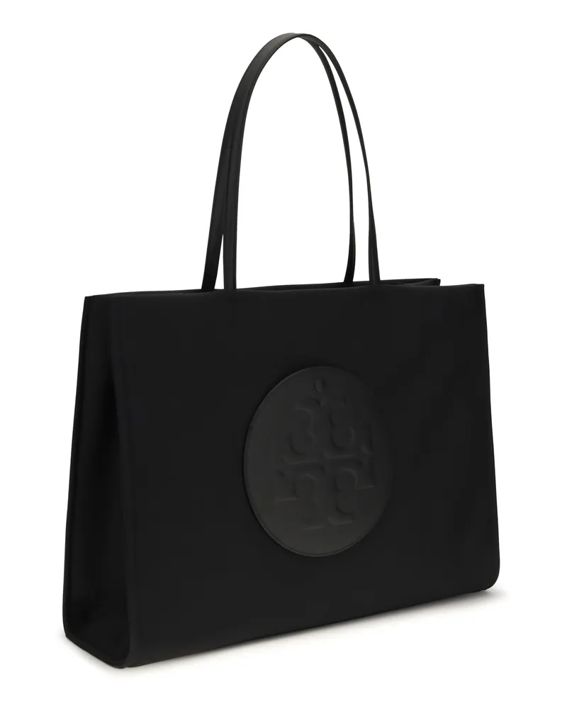 Tory Burch Women's Tote Bag Ella Black Nylon Handbags Hand Black