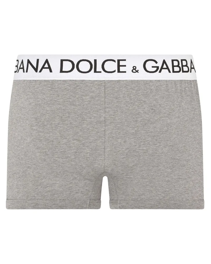 Dolce & Gabbana Cotton-Elastane Blend Boxer — Gray Gray