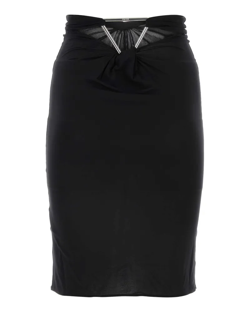 COPERNI Women Black Stretch Nylon Triangle Skirt Exterior: Elastane Gonne Black