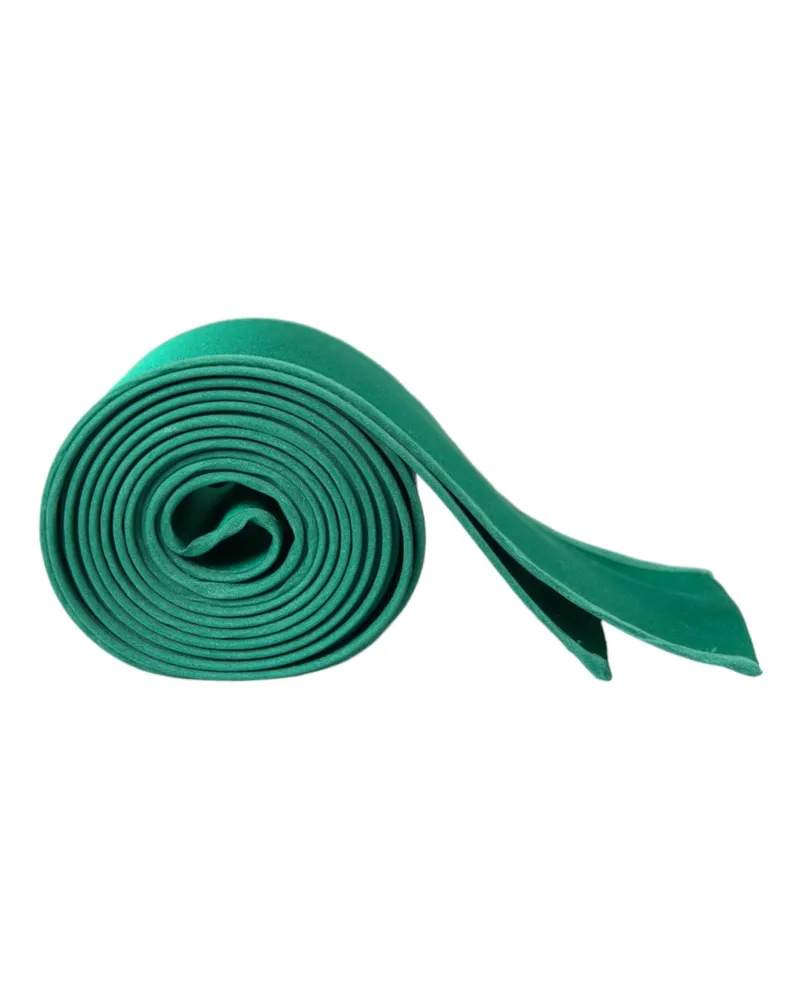 Dolce & Gabbana Green Silk Satin Waist Women Belt Green