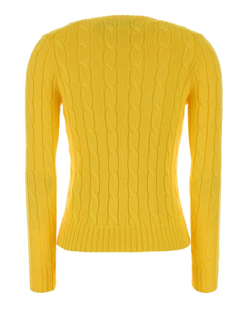 Ralph Lauren Women's Yellow Cotton Sweater 009 Exterior: Maglieria Yellow