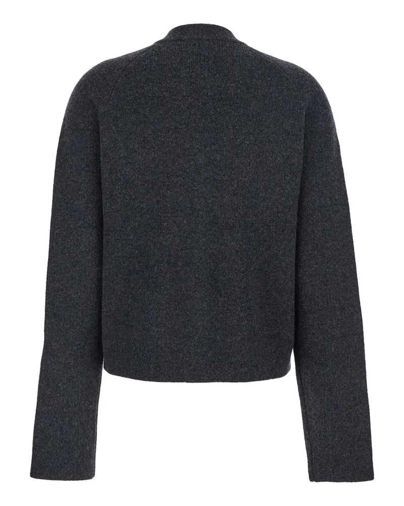 Totême Wool-Blend Cardigan — Gray Gray