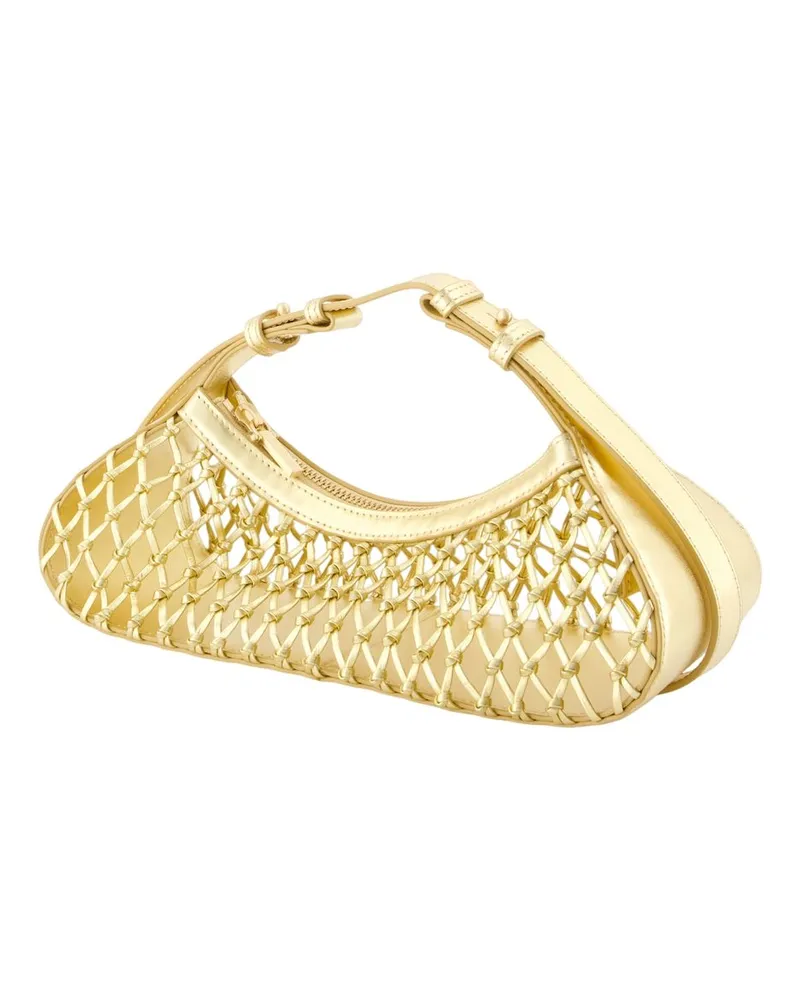 Cult Gaia Women's Shala Shoulder Bag -  Leather Gold Cowhide Handbags-Purses Gold